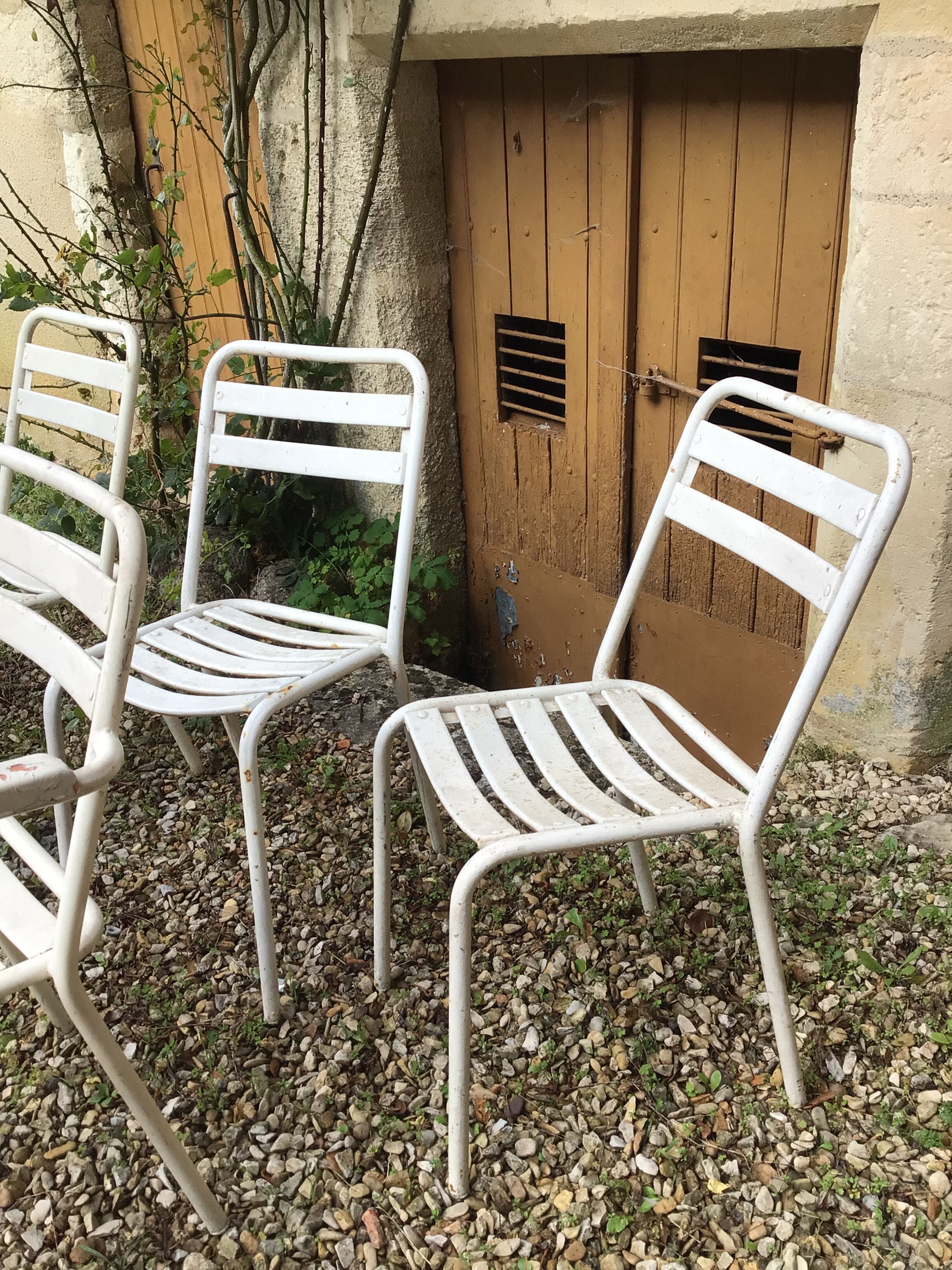 Ensemble de chaises et fauteuils de jardin Tolix 1950