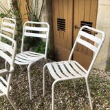 Set of chairs and garden armchairs Tolix 1950
