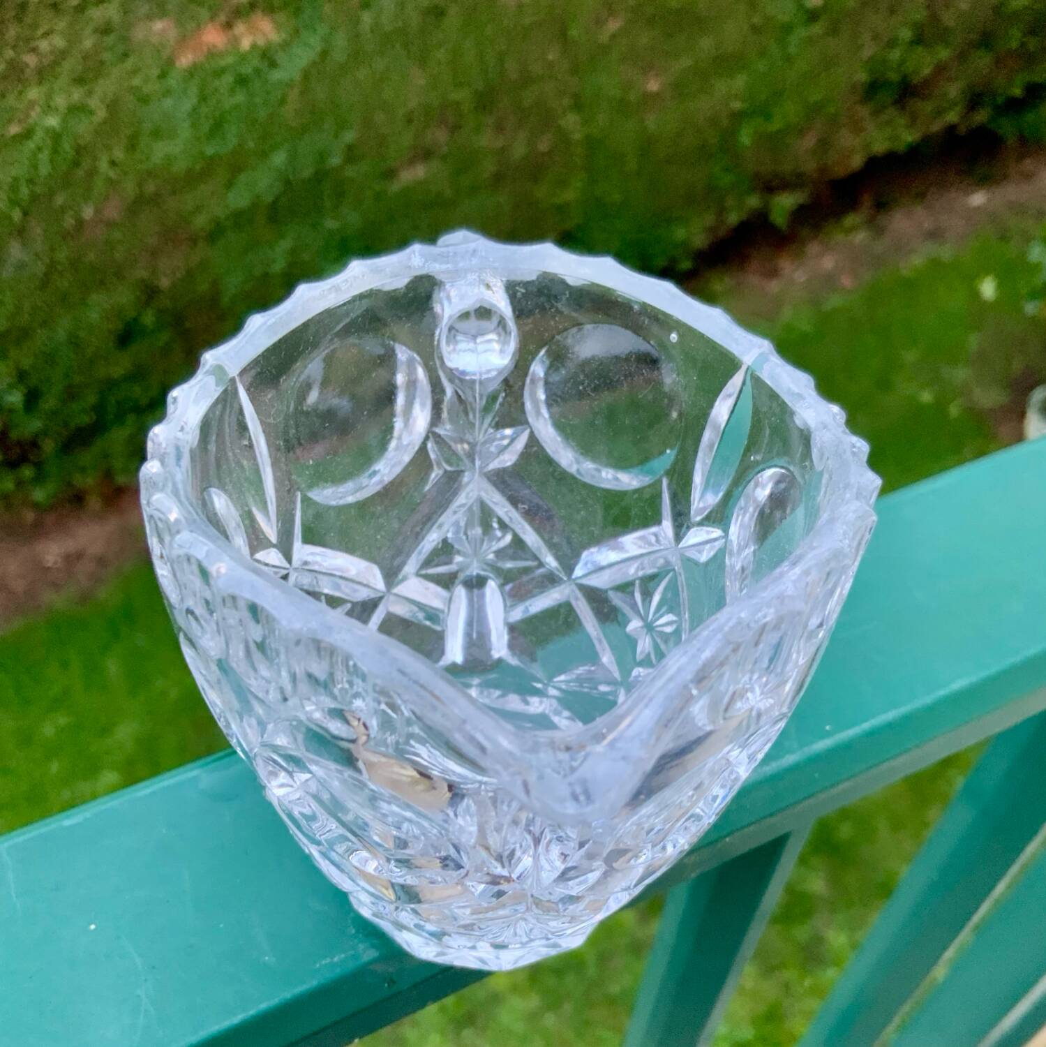 Hand-cut crystal cream jug - Vintage charm