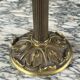 Pair of gilded bronze candelabra with 5 lights, Louis XVI style, 20th century.