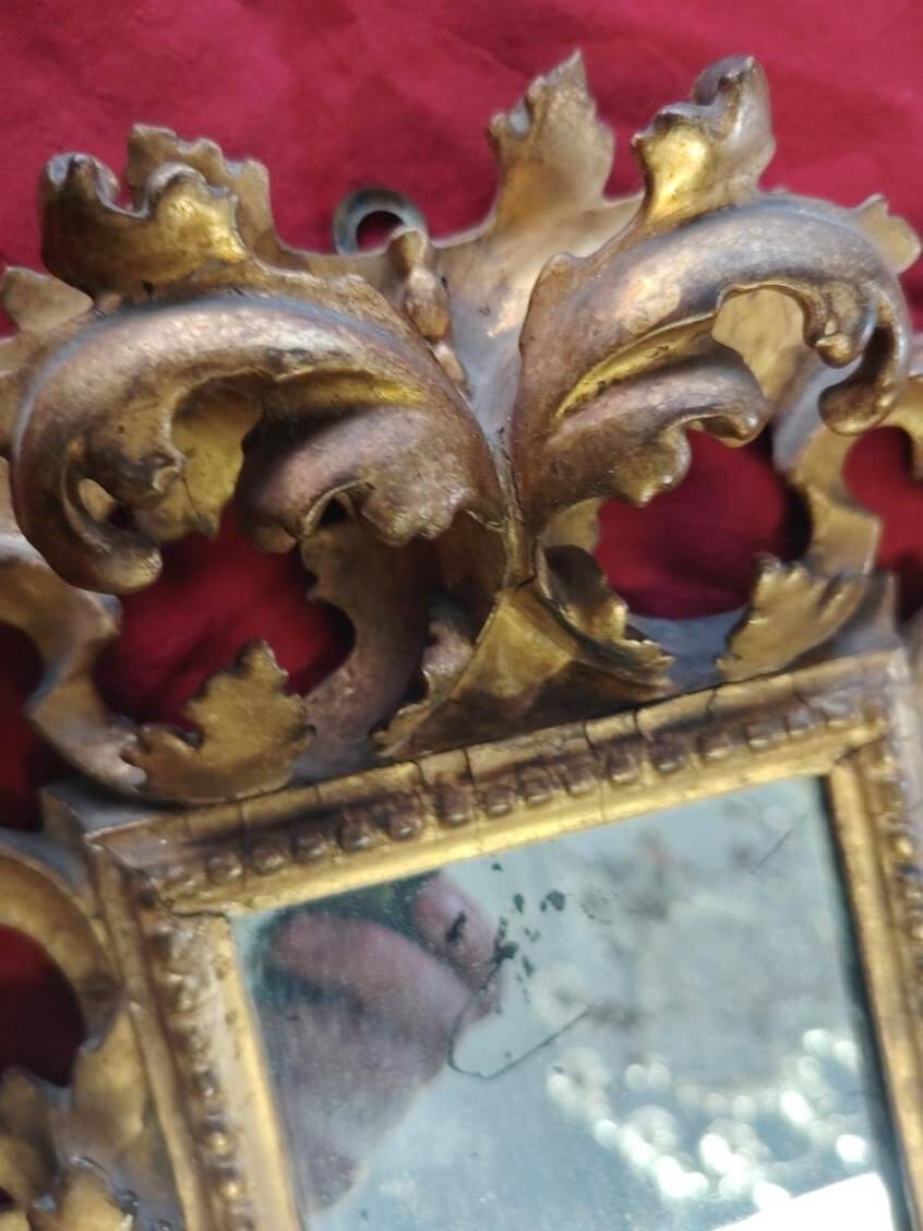 Carved antique mirror from Florence, 19th century