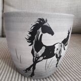 Vintage ceramic signed Millet Sèvres