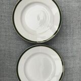 Assiettes sur piédestal XIX siècle Villeroy and Boch