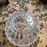 Old crystal salad bowl