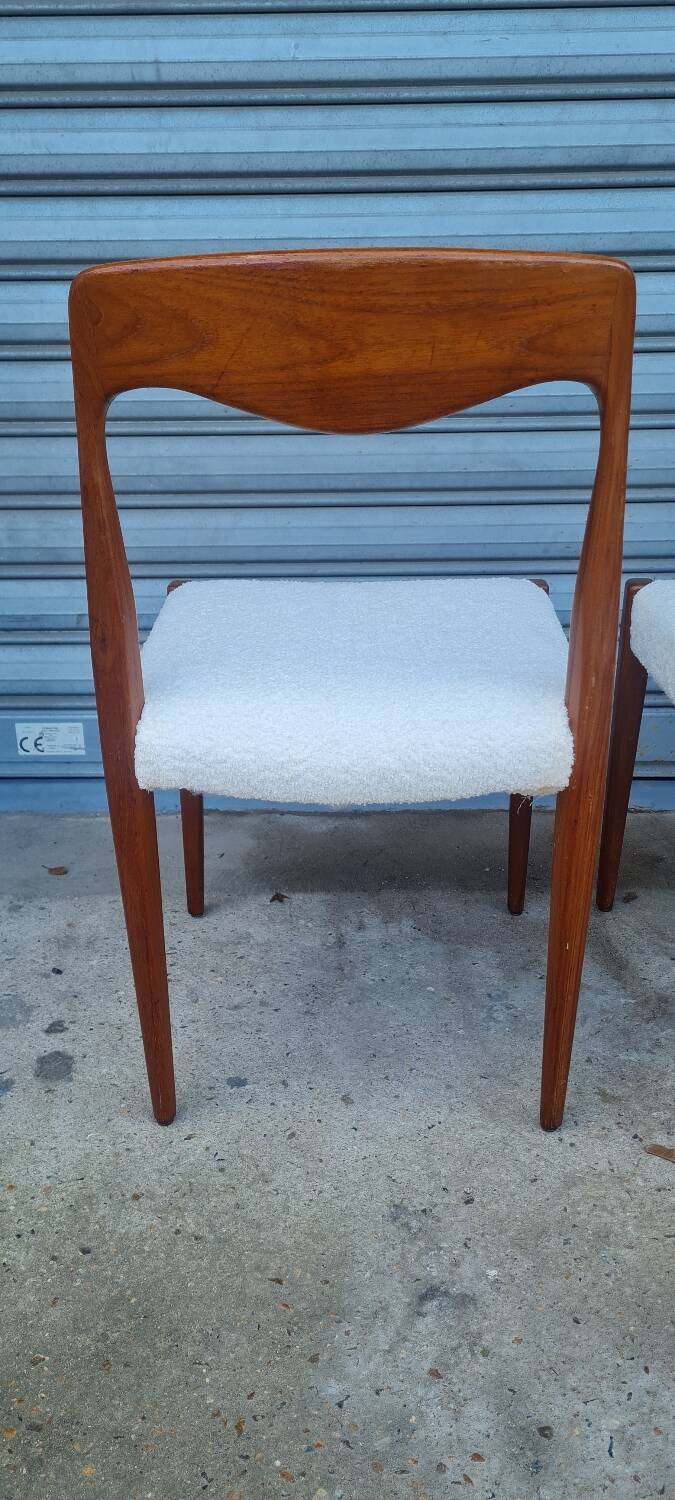 Set of 4 Scandinavian teak chairs