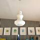 White opaline pendant lamp by Massimo Vignelli for Gino Vistosi, Murano