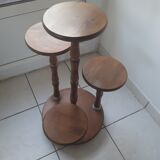 Solid wood plant holder