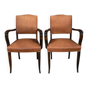 Paire de fauteuils bridge