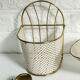 White and gold hanging basket 50/60