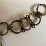 Mirror 1960 golden brutalist chain