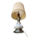 Vintage lamp in gold metal and white opal from the 1970s.