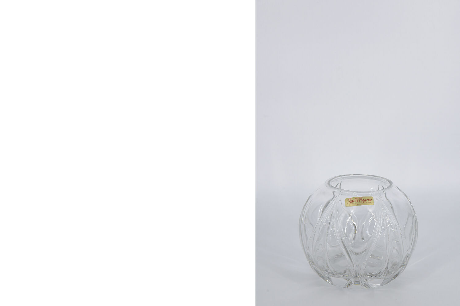 German Crystal Ball Vase from Nachtmann, 1960s