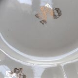 Lot of 6 dessert plates in Sarreguemines earthenware