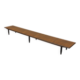 Buffet en palissandre danois, design ouvert bas, années 1960.