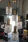 Brass chandelier and moulded glass 1960