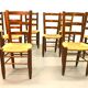 Chaises rustiques années 60/70