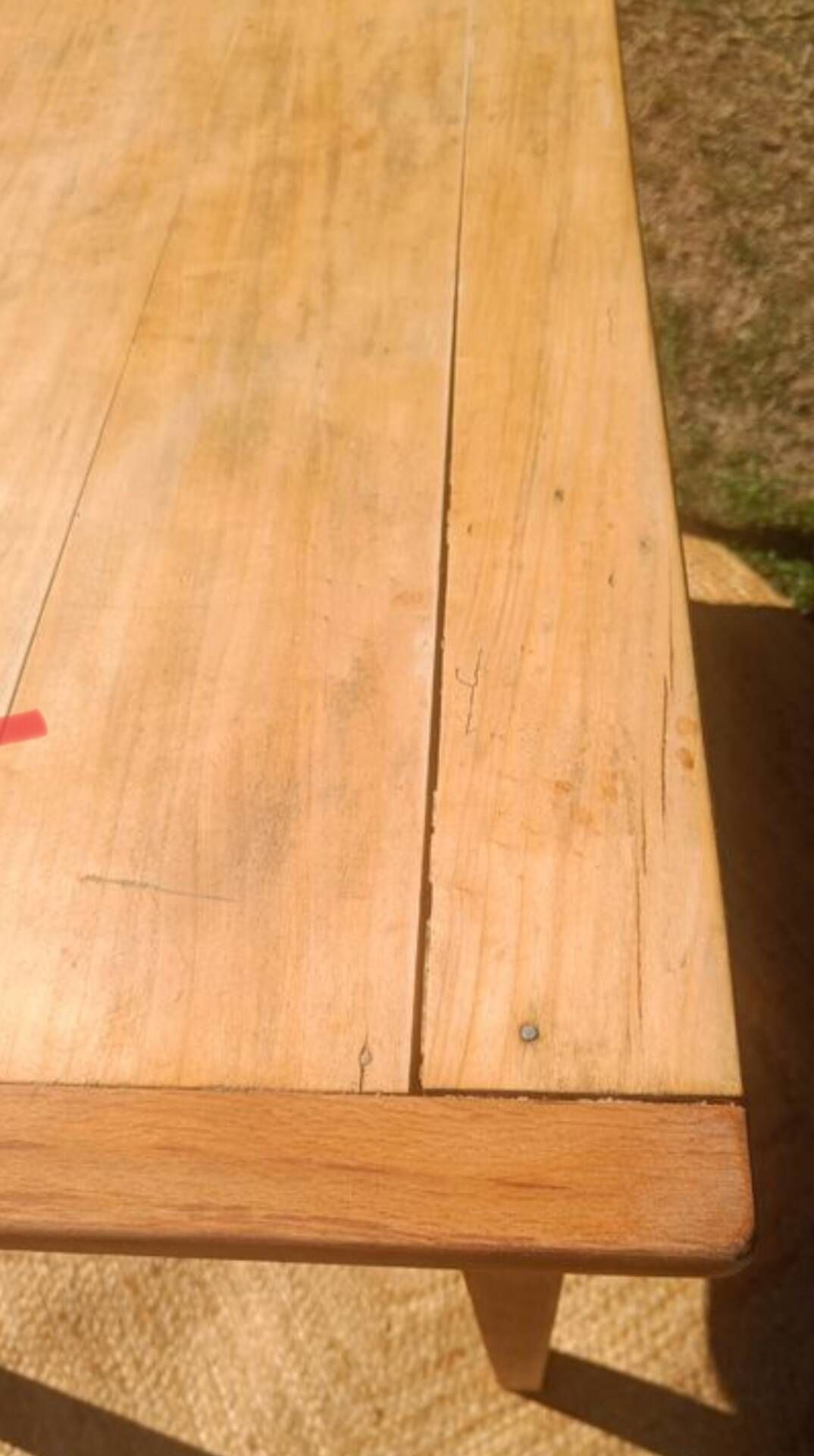 Old wooden table with drawer – Vintage desk