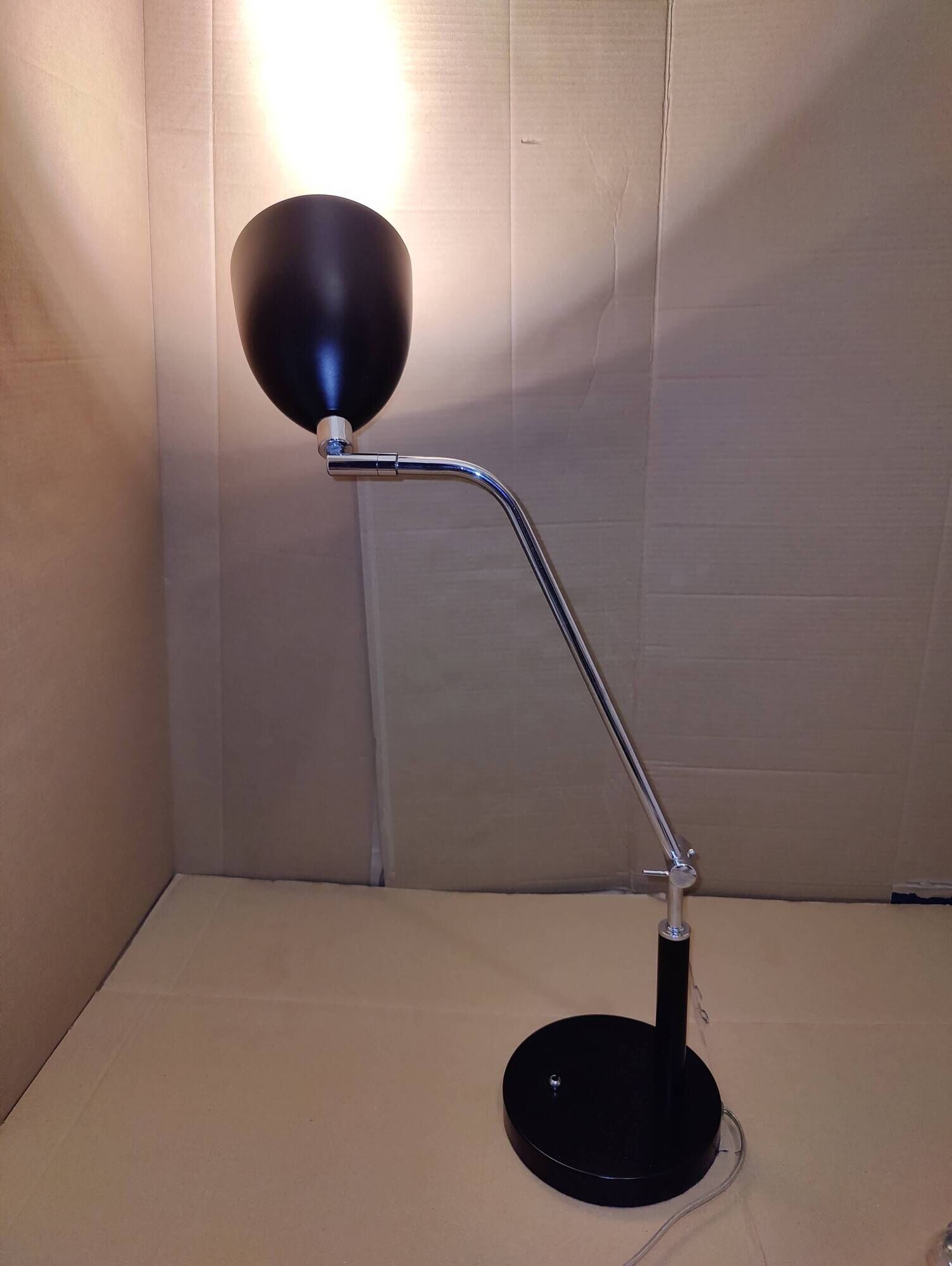Black minimalist desk lamp MarkSlöjd (Sweden) Fredrikshamn Art Deco