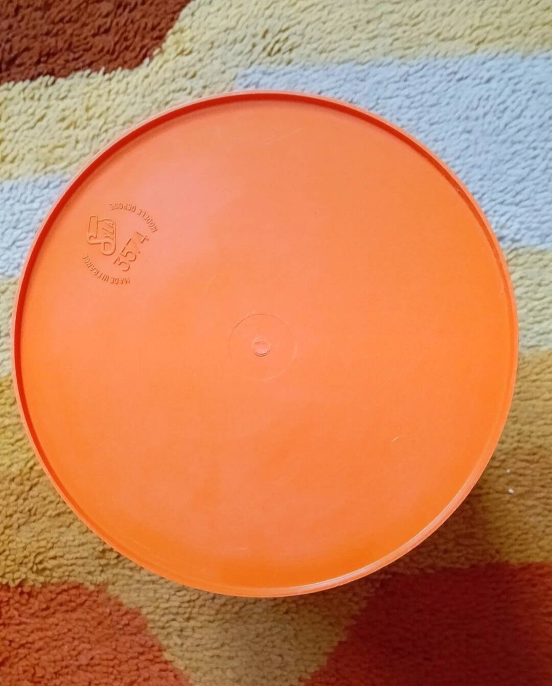 Orange paper bin Syla, 1970