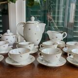 Foëcy porcelain coffee set - SFP - White and gold