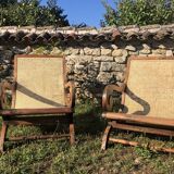 Creole armchair in cannage