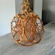60s rattan pendant light