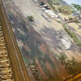 HSP painting "Orientalist Pastoral" signed Eugénie Clarac (1886/1960) Algiers