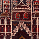Afghan carpet Baluch vintage 140x86cm