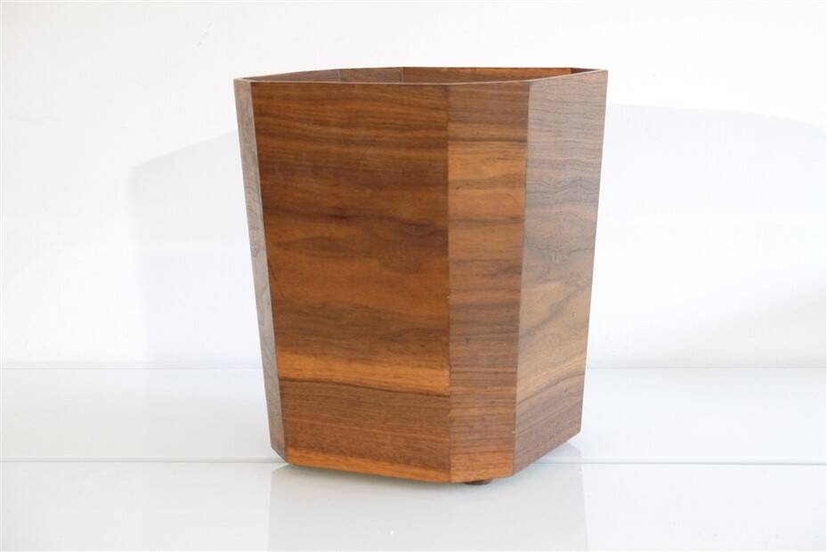 Danish teak wastepaper basket 1960