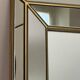 Mirror with glazing beads, Deknudt design, Belgium, 1970s