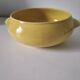 Salins Miramar lemon yellow dish – textured earthenware, 1950s–60s