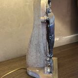 Gold table lamp amphora