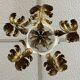 Gilded brass chandelier from the 1920s-1930s