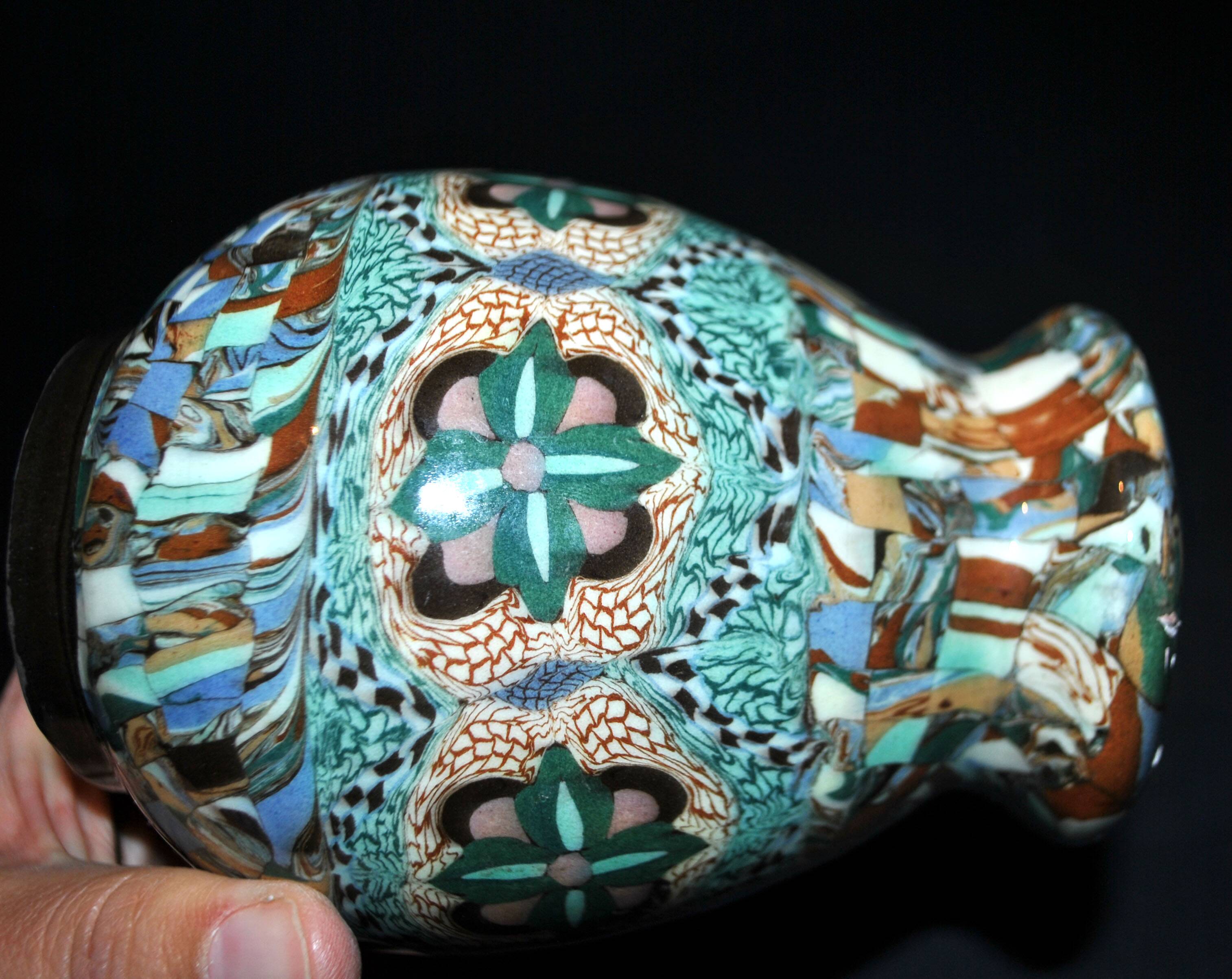Vase art déco vallauris terres mêlées de jean gerbino 1930