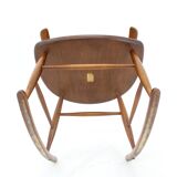 Chaise à bascule Illum Wikkelso Gyngestol No. 3 des années 1960 pour Niels Eilersen, 2 articles disponibles