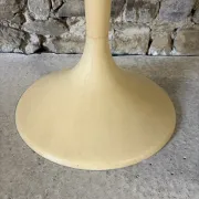 Tulip foot stool in plastic and faux leather, 1970