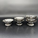 6 stainless steel dessert bowls