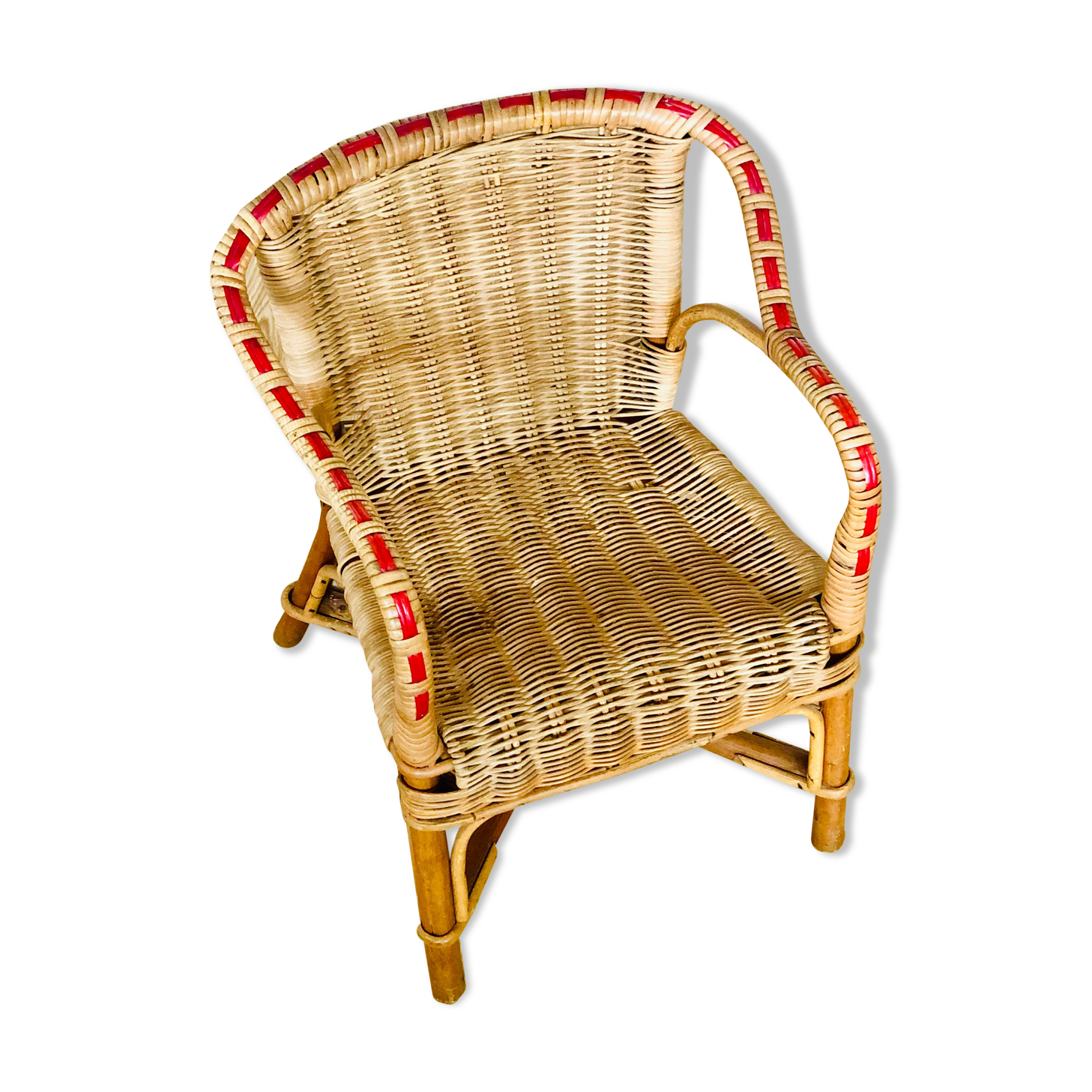 Rattan and wicker children's chair