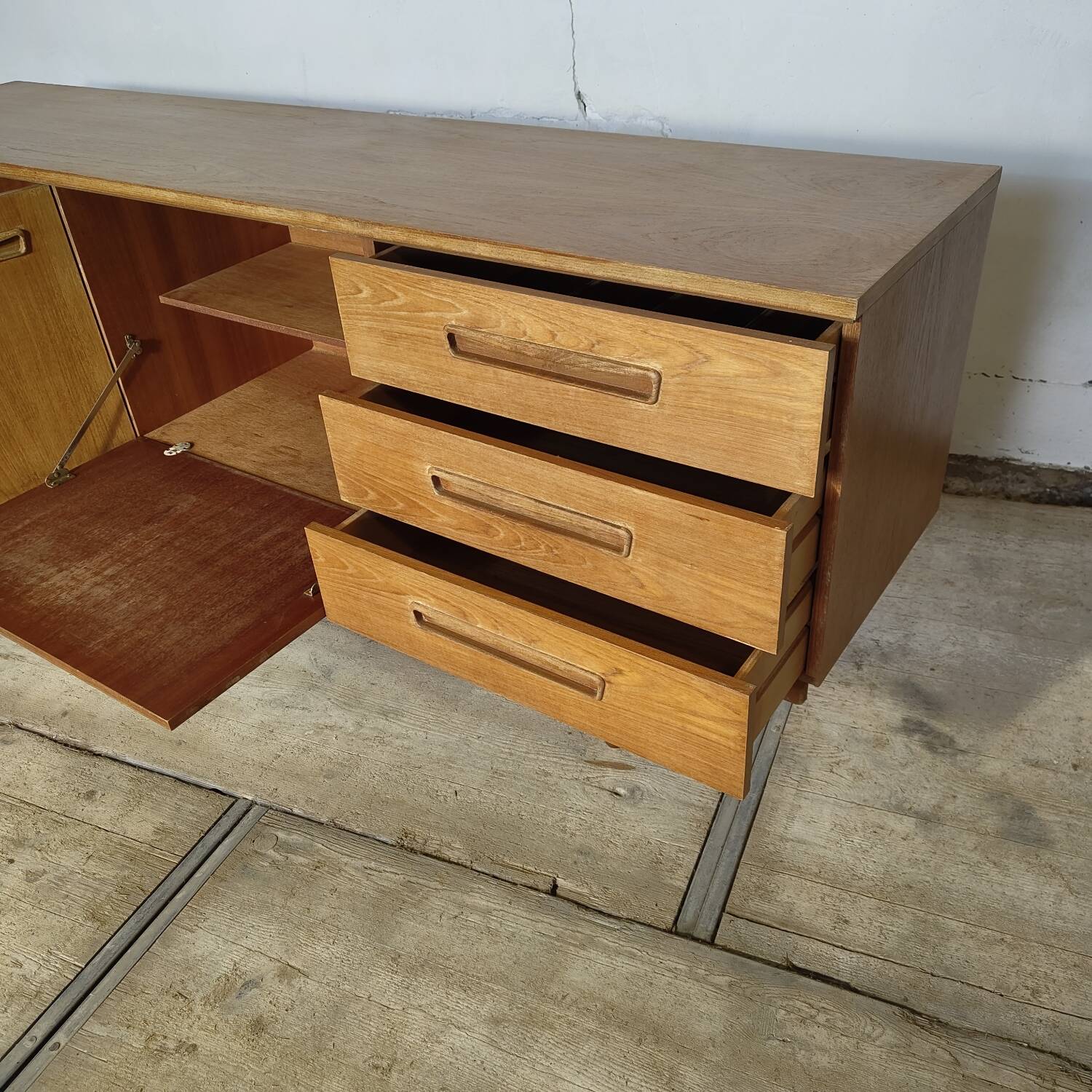 Vintage Scandinavian mid-century enfilade from the 1960s.