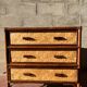 Vintage 1970s rattan chest of drawers