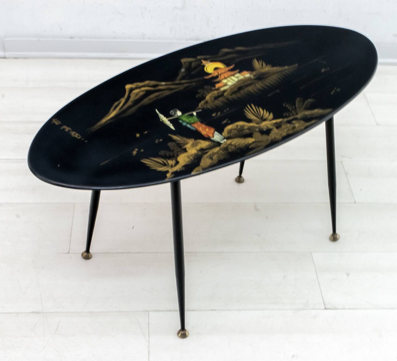 Mid-Century Modern Chinese Paint Coffee Table, 1960s
