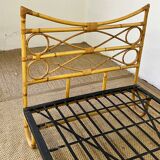 Vintage rattan bed