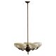 Chandelier with 5 arms by Paavo Tynell, model 1386/5 for Taito, Finland, 1930s.