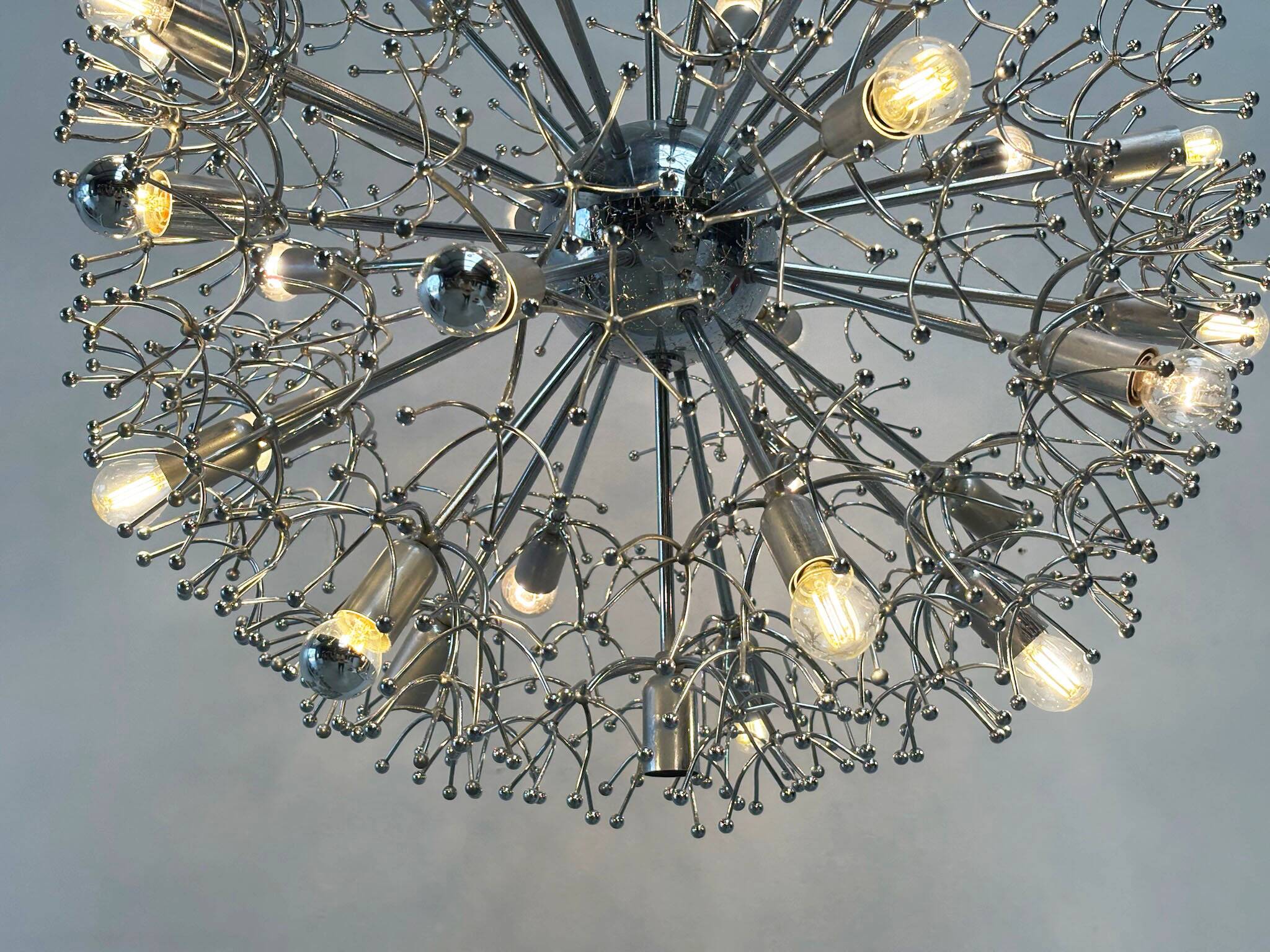 XL Chrome "Sputnik" chandelier