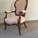 Louis Philippe armchair from the period, fully restored.