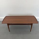 Teak Coffee Table by Tove and Edvard Kindt-Larsen for France & Son, Denmark, 1960s