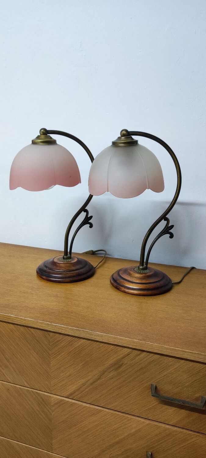 Pair of bedside lamps