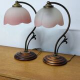 Pair of bedside lamps