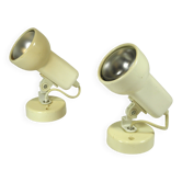 Pair of 80s spot wall lights