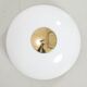 Ceiling Lamp with Brass and Glass